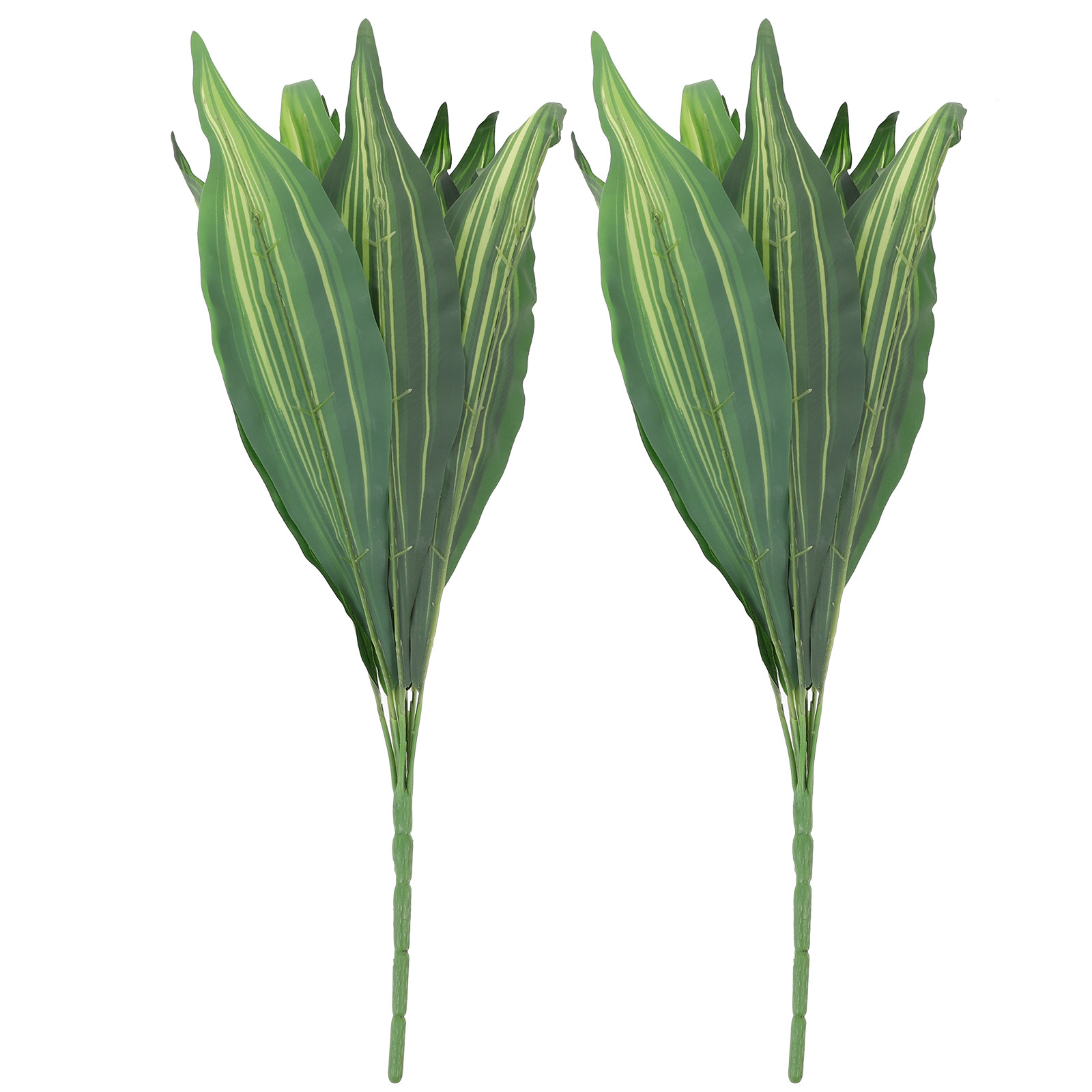 Snake Plant - 2 ชิ้น ต้นไม้ประดิษฐ์คุณภาพพรีเมียม จำลองต้นไม้เลื้อยซานเซเวเรียเสมือนจริง พร้อมกระถาง ตกแต่งบ้านและงานปาร์ตี้