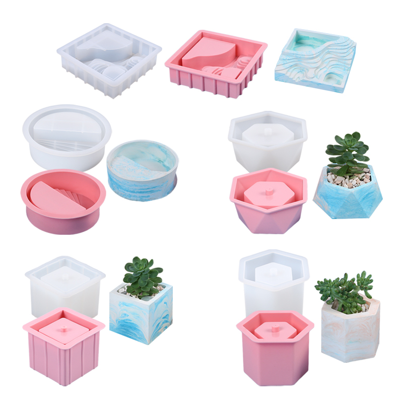 แม่พิมพ์ซิลิโคนสำหรับกระถางต้น - Succulent Set บทวิจารณ์และราคา
